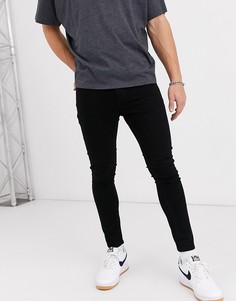 Черные укороченные джинсы скинни ASOS DESIGN-Черный