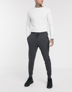 Темно-серые легкие джоггеры скинни ASOS DESIGN-Серый