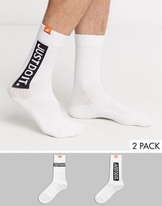 Набор из 2 пар белых носков Nike Just Do It-Белый