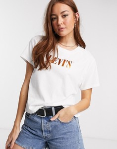 Белая футболка с графичным принтом металлик Levis-Белый Levis®