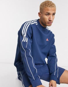 Темно-синий свитшот из ограниченной серии с круглым вырезом Adidas Golf