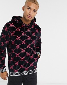 Худи из бархата Siksilk x Dani Alves-Черный
