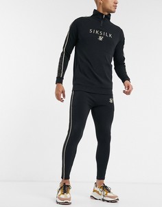 Спортивные брюки с логотипом на поясе Siksilk x Dani Alves-Черный