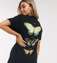 Футболка с принтом Reclaimed Vintage inspired-Черный