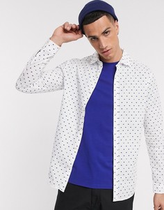 Рубашка в горошек Scotch & Soda-Белый