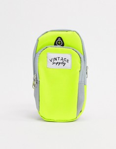 Спортивный браслет на предплечье неонового цвета Vintage Supply-Желтый