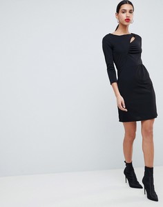 Облегающее платье с вырезами Morgan-Черный