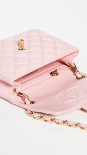 What Goes Around Comes Around Chanel Pink Lamb Half Flap Mini Bag