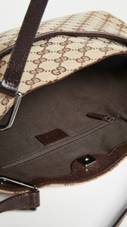 What Goes Around Comes Around Gucci Brown Canvas Eclipse Tote