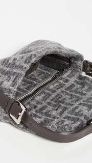 What Goes Around Comes Around Fendi Grey Wool Baguette