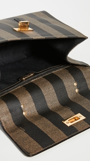 What Goes Around Comes Around Fendi Black Pequin Handbag