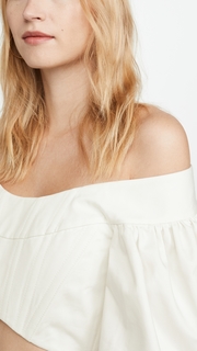 Dion Lee Convex Twill Bustier Top
