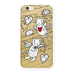 Чехол Mitya Veselkov для Apple iPhone 6 Коты-амуры Арт. IP6.МITYA-201