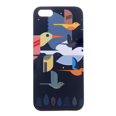 Чехол Mitya Veselkov для Apple iPhone 5 Птицы на темно-синем Арт. IP5.МITYA-050