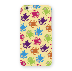 Чехол Mitya Veselkov для Apple iPhone 6 Смешные обезьянки на светло-желтом