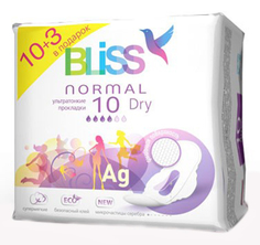 Прокладки Bliss Normal Dry ультратонкие 10+3 шт