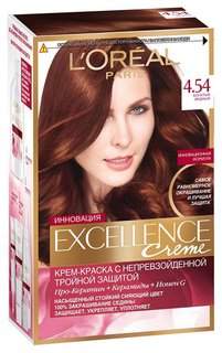 Краска для волос LOreal Paris Excellence 4.54 Богатый Медный