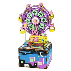 3D деревянный паззл Музыкальная шкатулка Колесо обозрения Robotime AM402