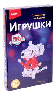 Набор для плетения LORI Плетение из бусин - мышка