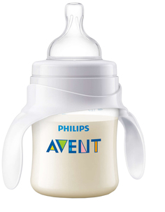 Тренировочный набор Philips Avent PP: Бутылочка 125 мл, Соска, носик для питья, ручки