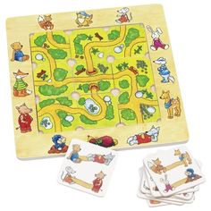 Деервянная игрушка Goki Игра-головоломка Найди путь арт. 56944
