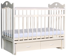 Кроватка с маятником Everflo Love Ivory