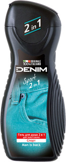 Гель для душа 2 в 1 Denim Спорт для тела и волос Sport 2в1 250мл