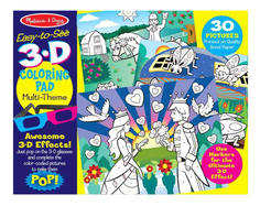 Раскраска Melissa & Doug Easy-To-See с 3D-очками для девочек