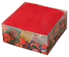 Махровое полотенце «Ёлочные игрушки» 50×90 см, 100% хлопок, 340 г/м² LORI