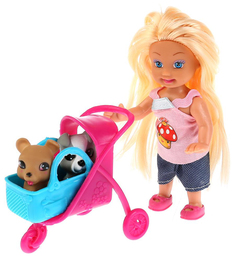 Кукла "Машенька", с аксессуарами (12 см) Карапуз