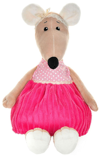 Мягкая игрушка "Крыса Анфиса в розовом платье", 27 см Maxitoys