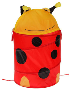 Корзина для игрушек «Божья коровка» с крышкой Sima-Land
