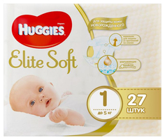 Подгузники Huggies Elite Soft (0+), до 3,5 кг, 25 штук