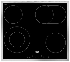 Встраиваемая варочная панель электрическая Beko HIC 64403 X Black