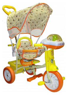 Детский велосипед Jaguar трехколесный (цвет: оранжевый)
