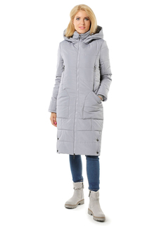 Пуховик женский DizzyWay 19402 Марита серый 52 RU