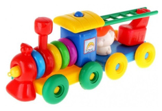 Каталка "Паровоз" Польская пластмасса