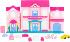 Кукольный домик "София" с набором мебели и автомобилем (14 элементов) Полесье
