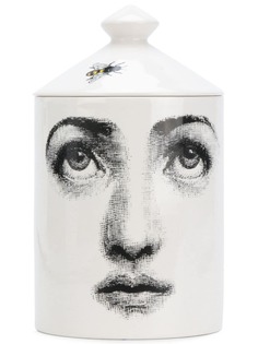 Fornasetti ароматическая свеча с рисунком на стакане