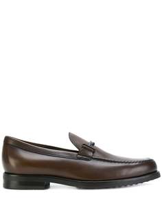 Tods лоферы с двойной пряжкой T Tod`S