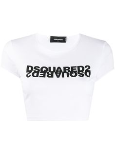Dsquared2 укороченная футболка с логотипом