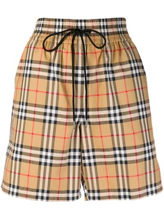 Burberry шорты в винтажную клетку