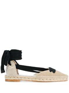 Castañer эспадрильи X Manolo Blahnik с завязками