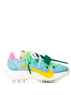 Off-White фактурные кроссовки на шнуровке из коллаборации с Nike