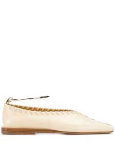 Jil Sander балетки с плетением