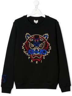 Kenzo Kids свитер с вышитым логотипом
