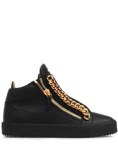 Giuseppe Zanotti высокие кроссовки Kriss с цепочкой