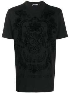 Dolce & Gabbana футболка с фактурным принтом