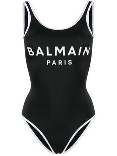 Balmain купальник с логотипом