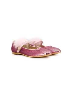 Monnalisa балетки с пайетками